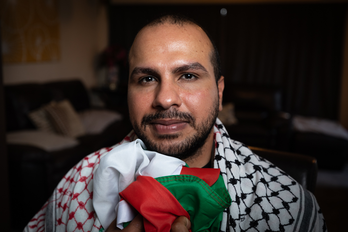 Maher Azzam is trying to get his family out of war-torn Gaza. Photo / Alex Cairns