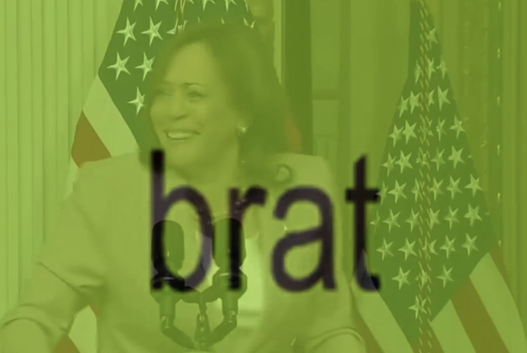 Kamala Harris has been branded a 'brat' by Gen Z popstar Charli XCX. Photo / Twitter