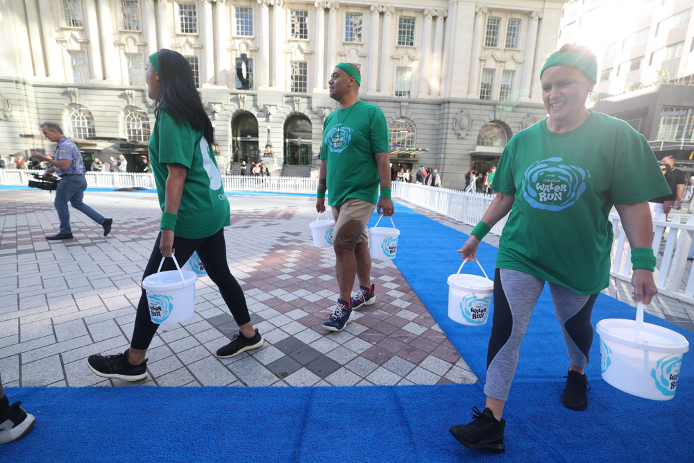 Green MP Efeso Collins has collapsed while participating in a charity event in central Auckland. 