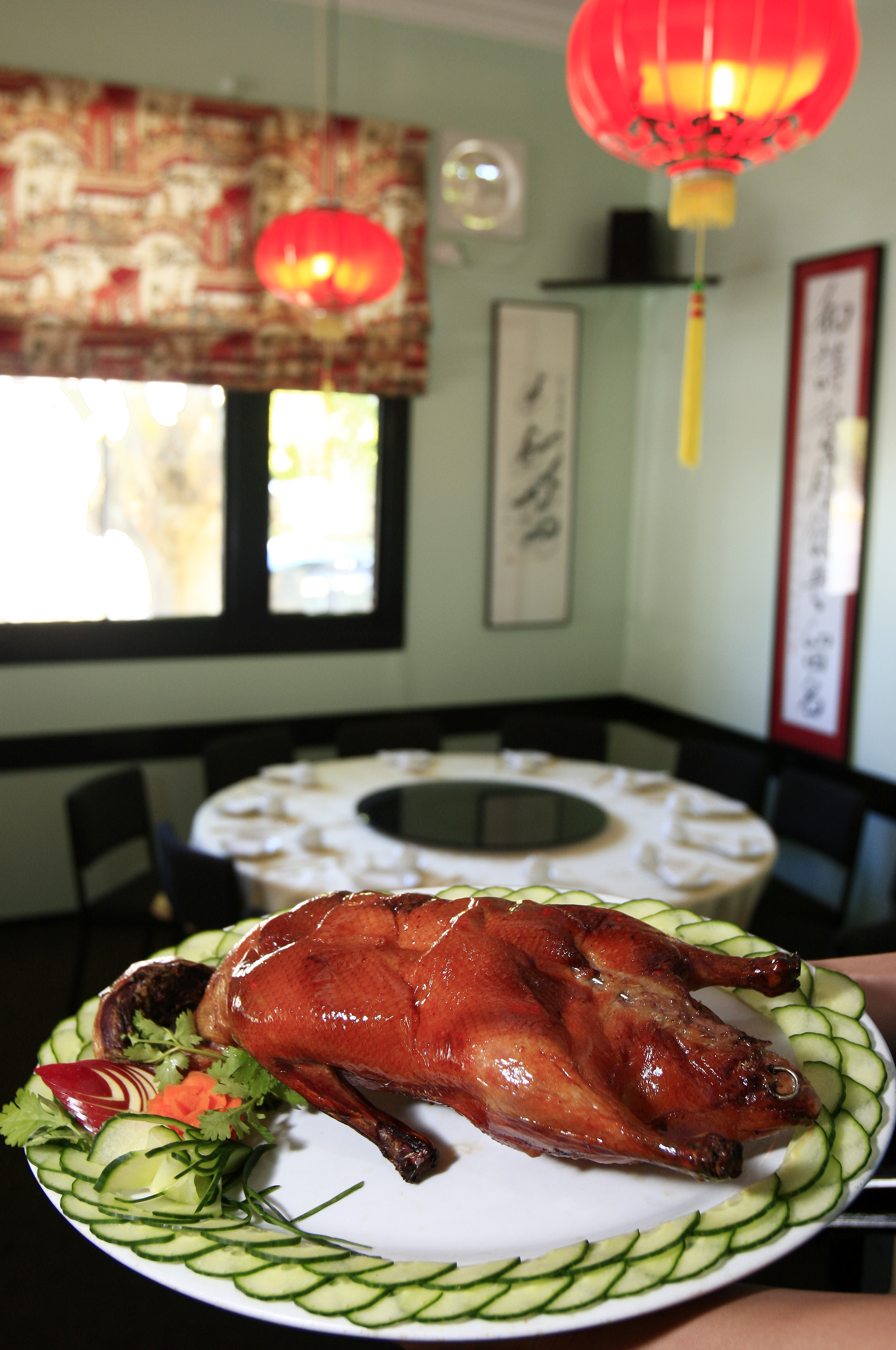 The Peking duck at the Empress Garden. Photo / Martin Sykes.