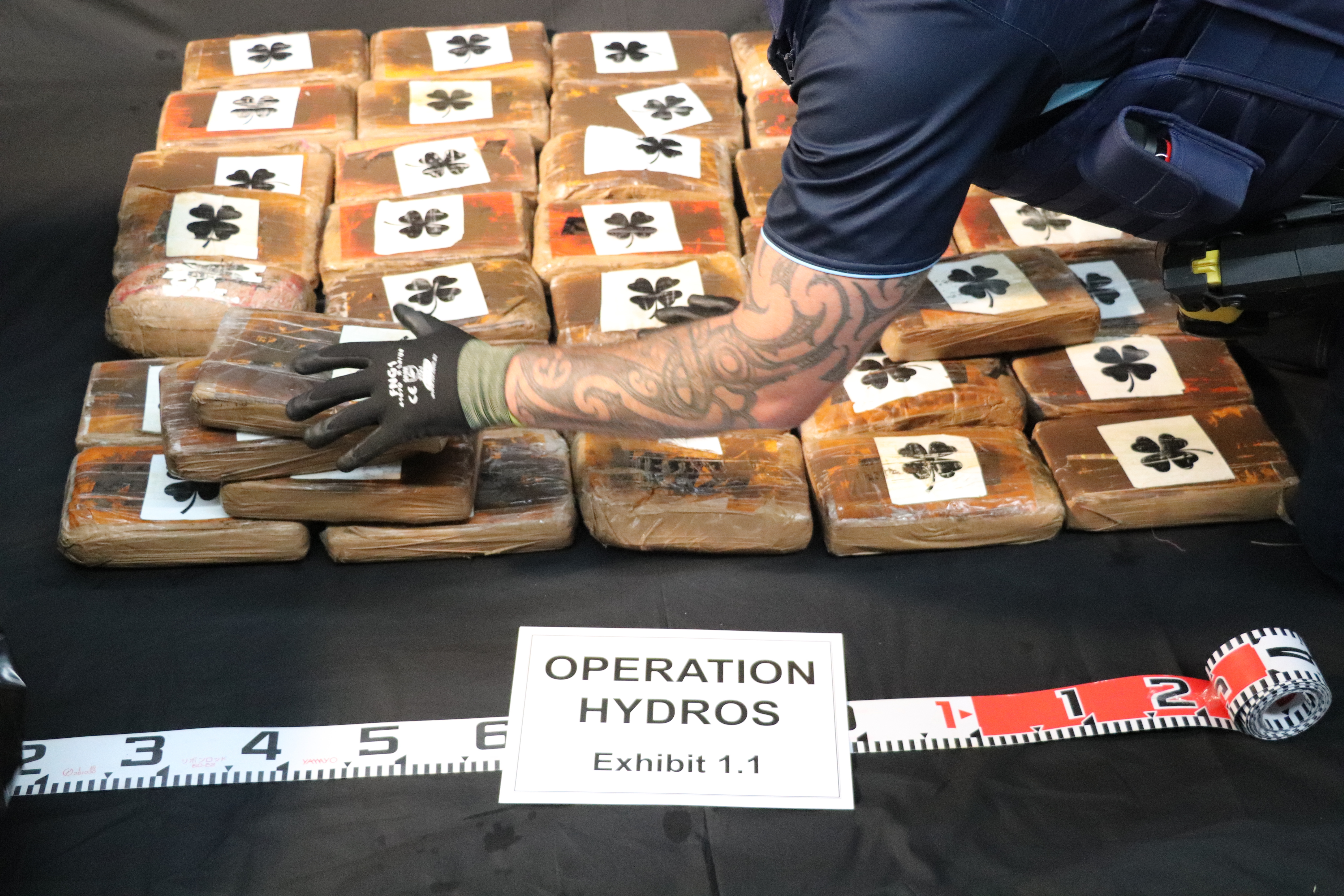 The bust is the equivalent of 30 years worth of cocaine supply in New Zealand and one year’s worth in Australia. 