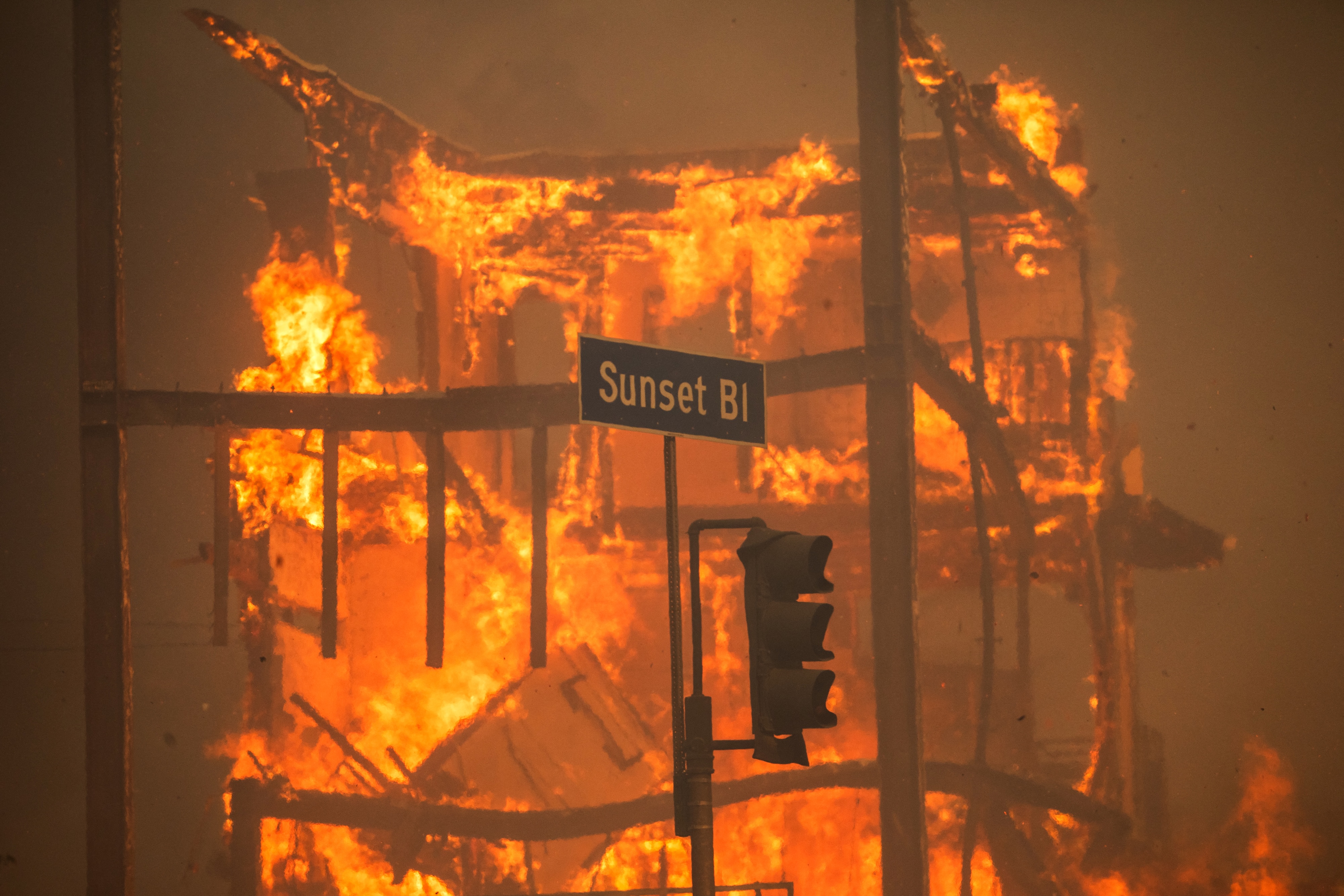 At least five people have died in the fires. Photo / Getty Images via AFP