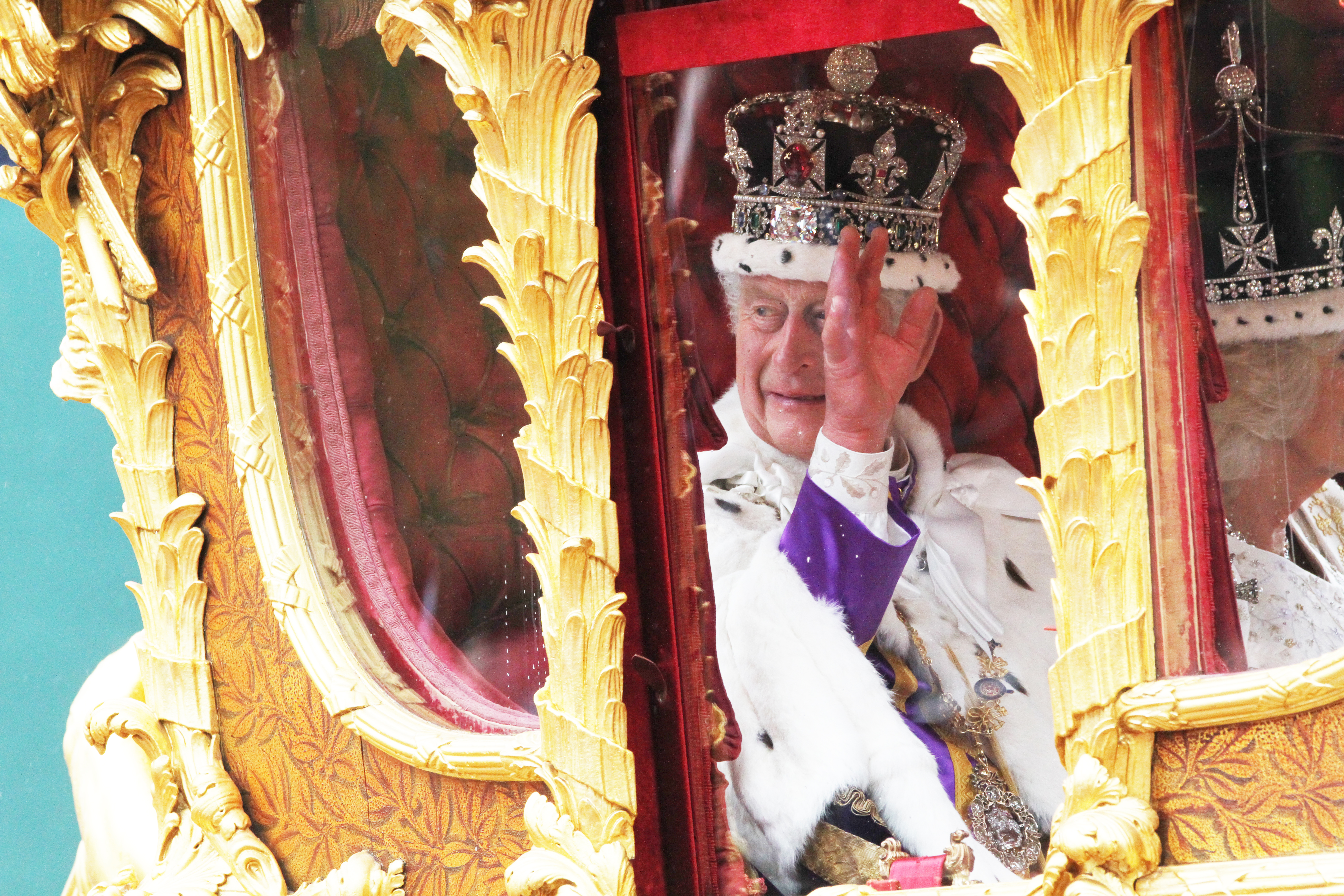 King Charles III following the Coronation Service. Photo / Julia McCarthy-Fox