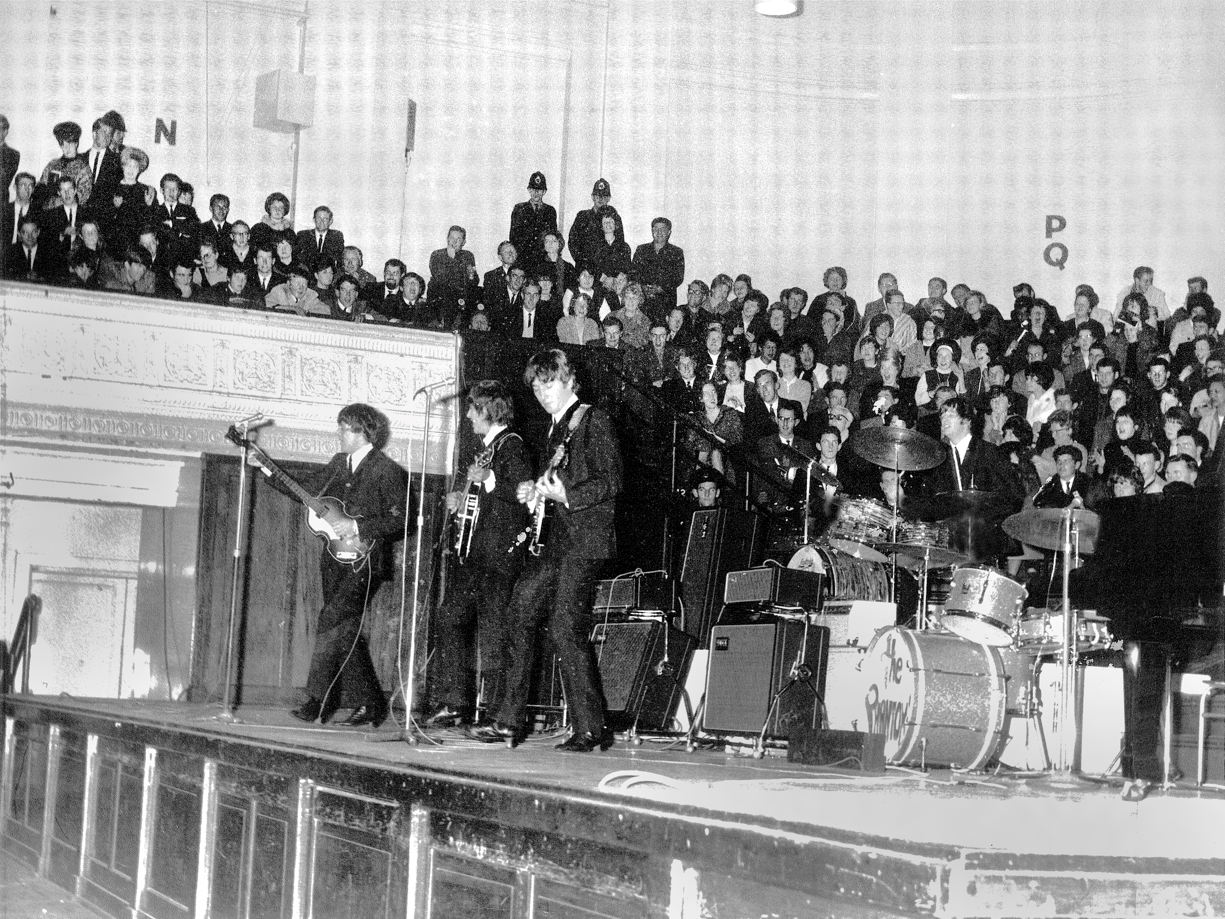 The Beatles at the Wellington Town Hall. Photo / Supplied