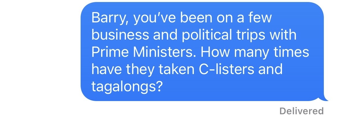 One Good Text with Barry Soper.