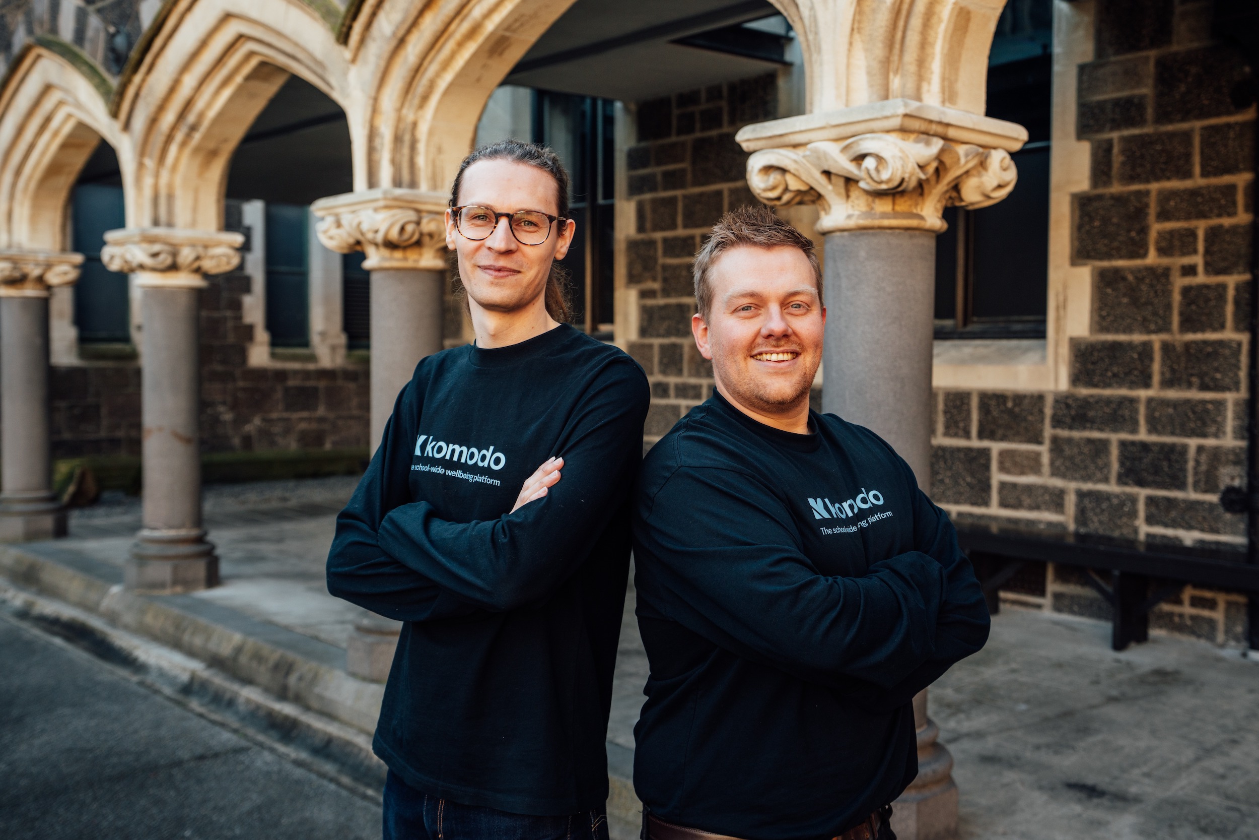 Komodo founders Jack Wood (left) and Chris Bacon.