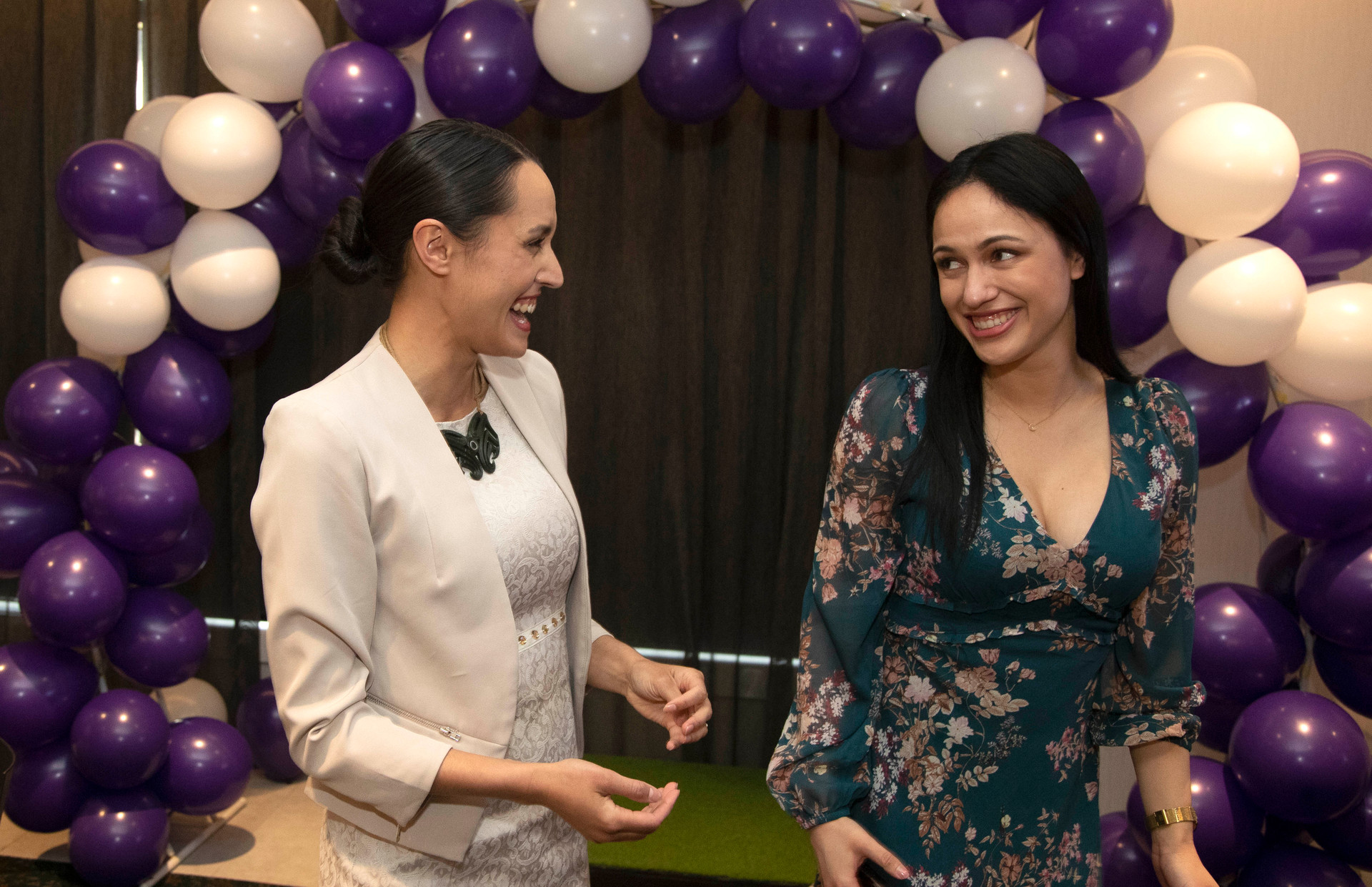 Rotorua mayor Tania Tapsell with her sister, Kahu. Photo / Alan Gibson