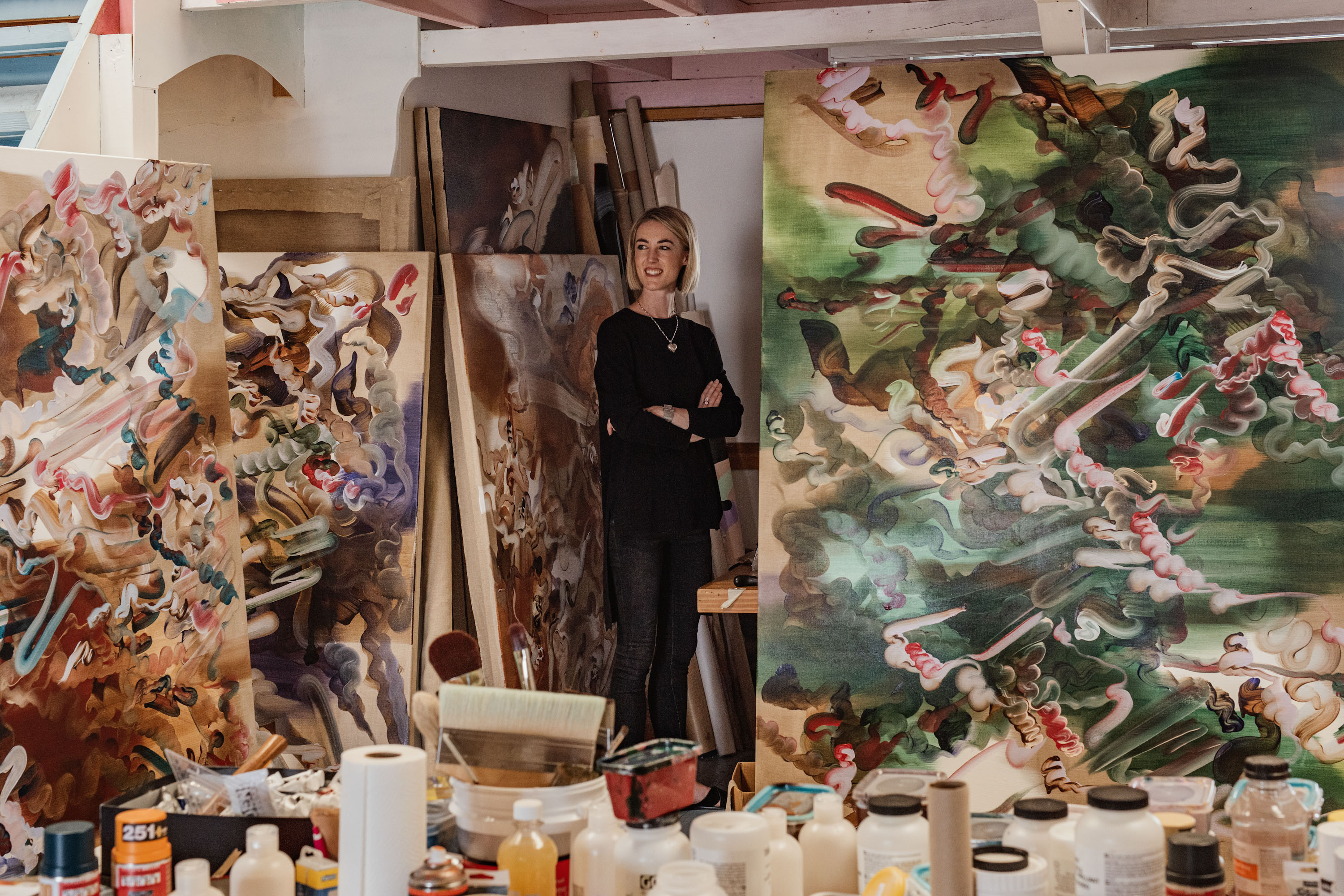 Artist Grace Wright. Photo / Tobias Kraus