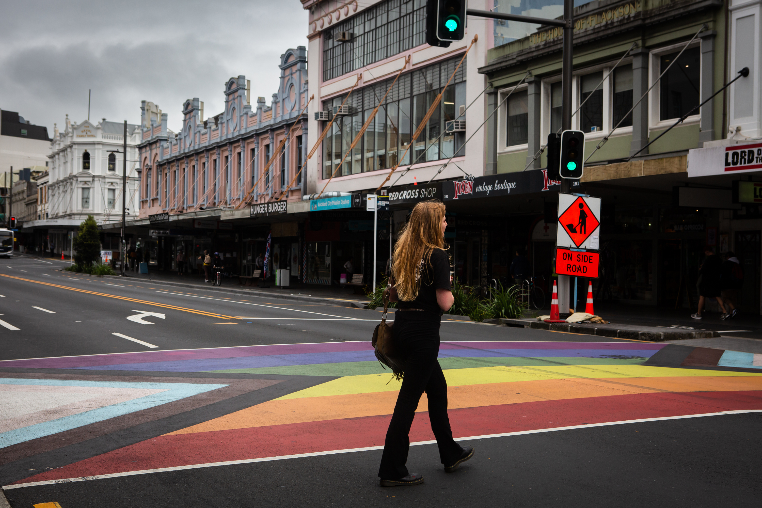Karangahape Road, a focal point for independent fashion designers, owner-operated boutiques and vintage clothing stores in Auckland. Photo / Ruth McDowall, The New York Times