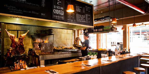 Argentinan grill 'El Sizzling Chorizo' in Ponsonby Central. Photo / Babiche Martens