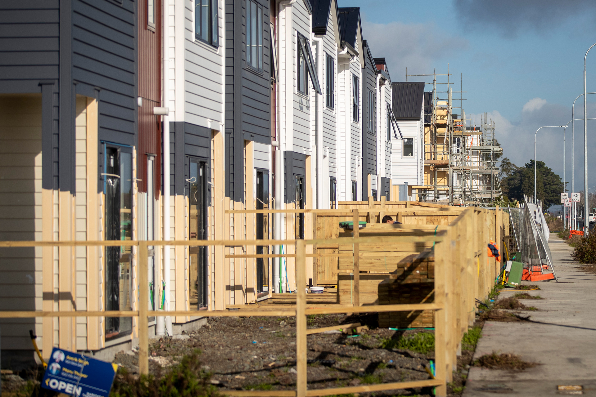 New houses being built near Kauri Flats Primary School. Photo / Michael Craig