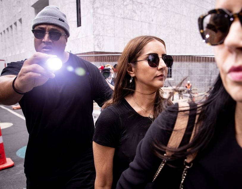 Former Green MP Golriz Gharahman leaves Auckland District Court in March after pleading guilty to shoplifting charges. Photo / Dean Purcell