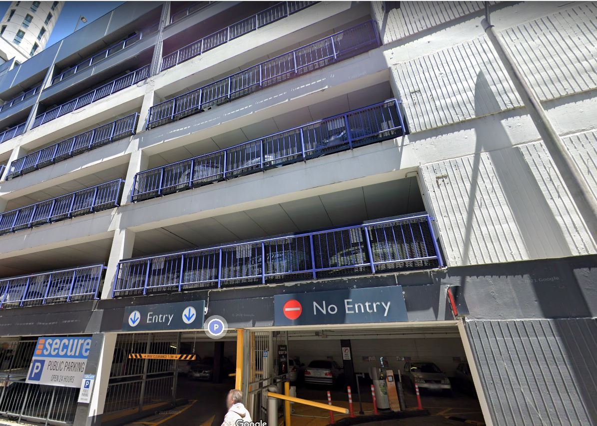 The carpark building at 65 Federal St as it is today. Photo / Google Maps