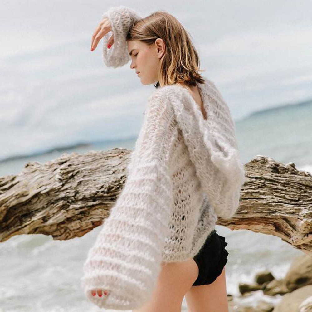 Charlotte Jennings' new label Frission Handknits. Picture / Supplied