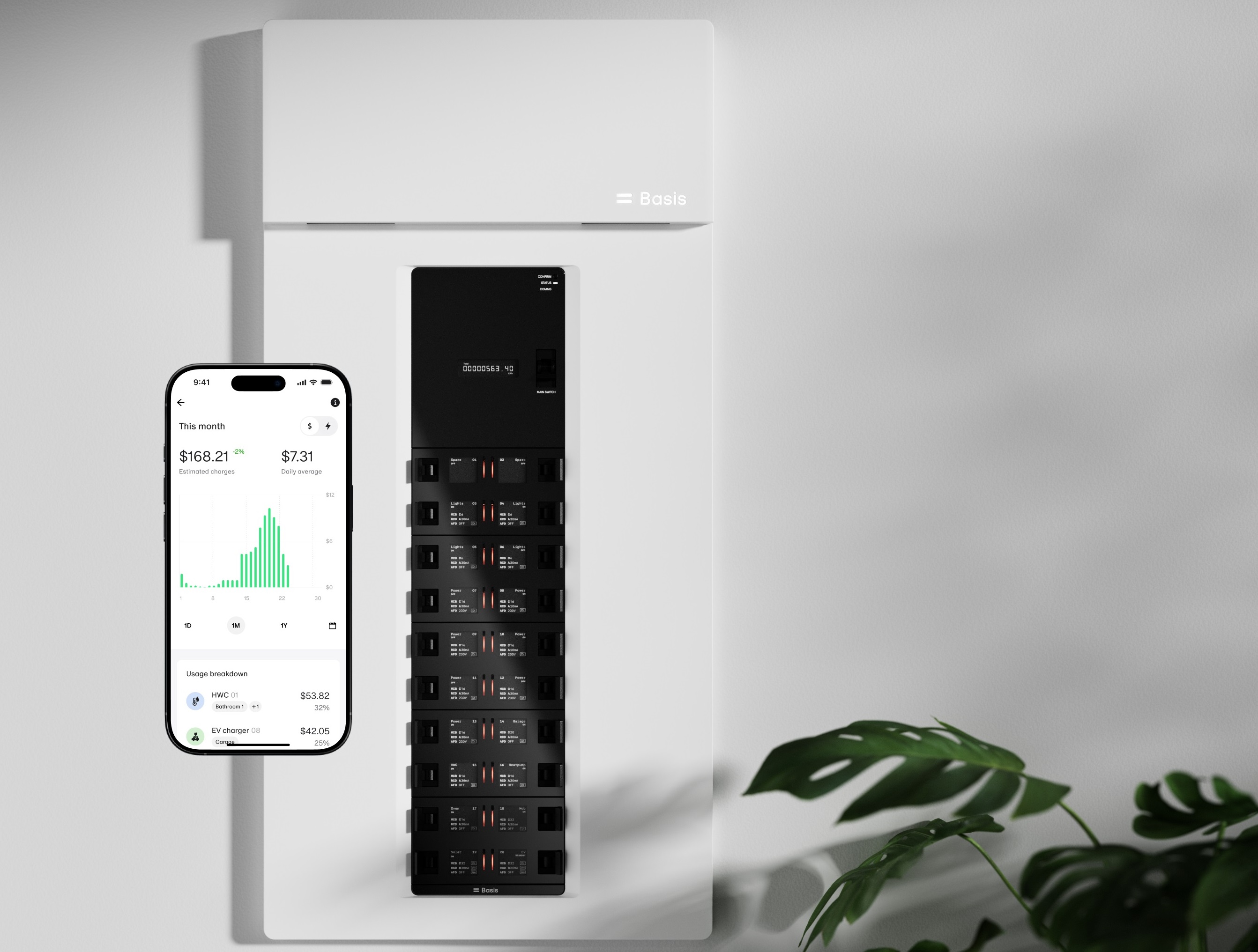 Basis says its Smart Panel and app can deliver more accurate usage-tracking and offer easier control over appliances.