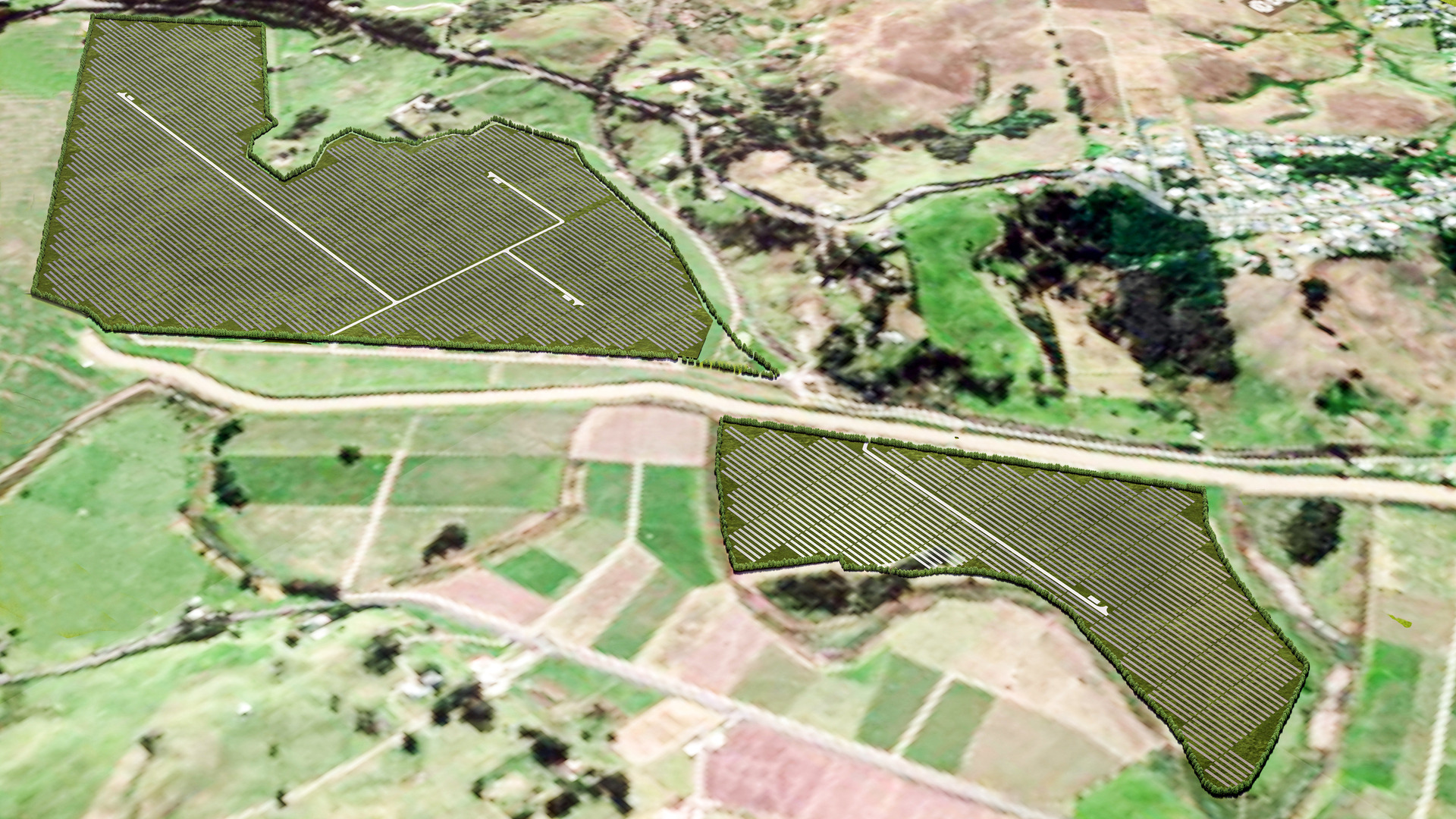 The Dargaville solar farm, Lodestone One, will be built on either side of the Kaihu River just northwest of town. Photo / supplied