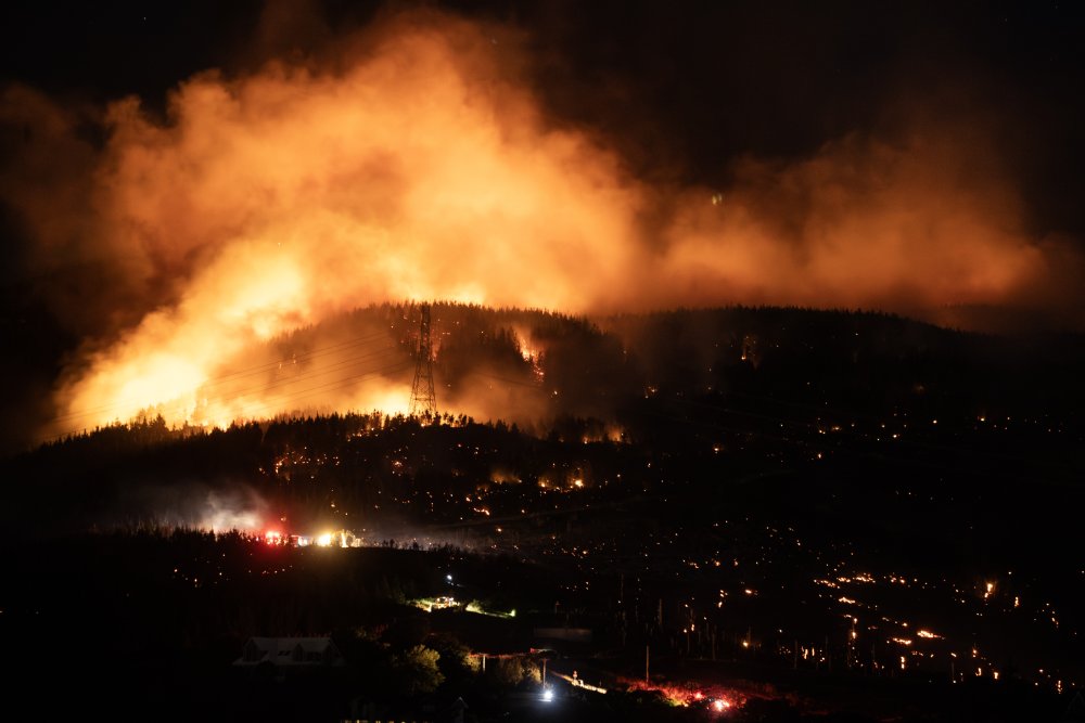 The large-scale blaze broke out on February 14, tearing through 700ha of land. Photo / George Heard