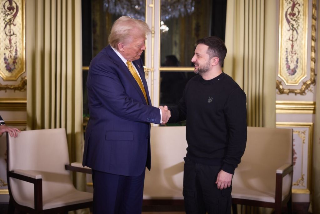 Donald Trump and Volodymyr Zelenskyy are on the verge of coming to an agreement over Ukraine minerals. Photo / Getty Images
