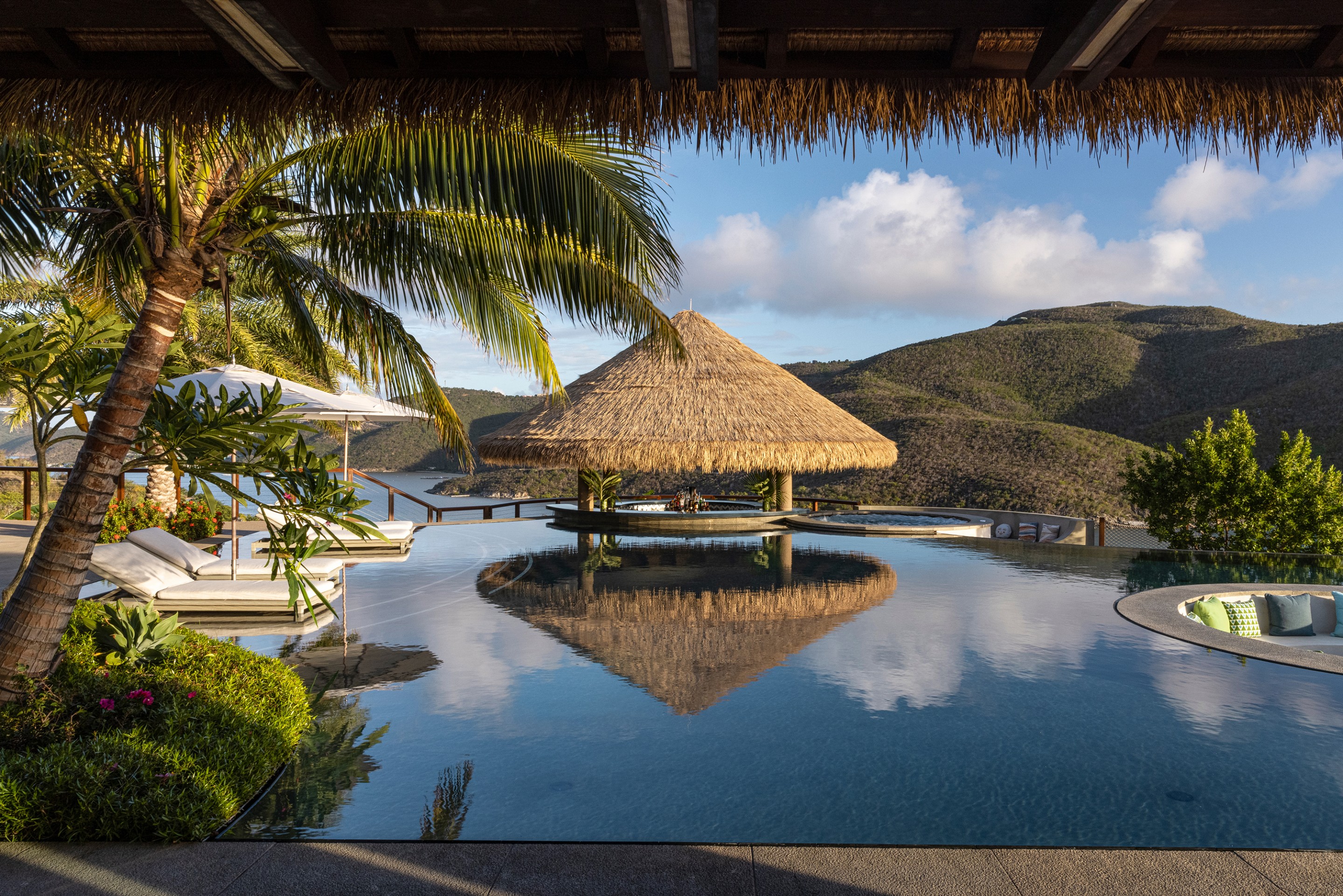 The infinity pool on Moskito Island, in the British Virging Islands. Photo / Virgin Limited Edition, Supplied