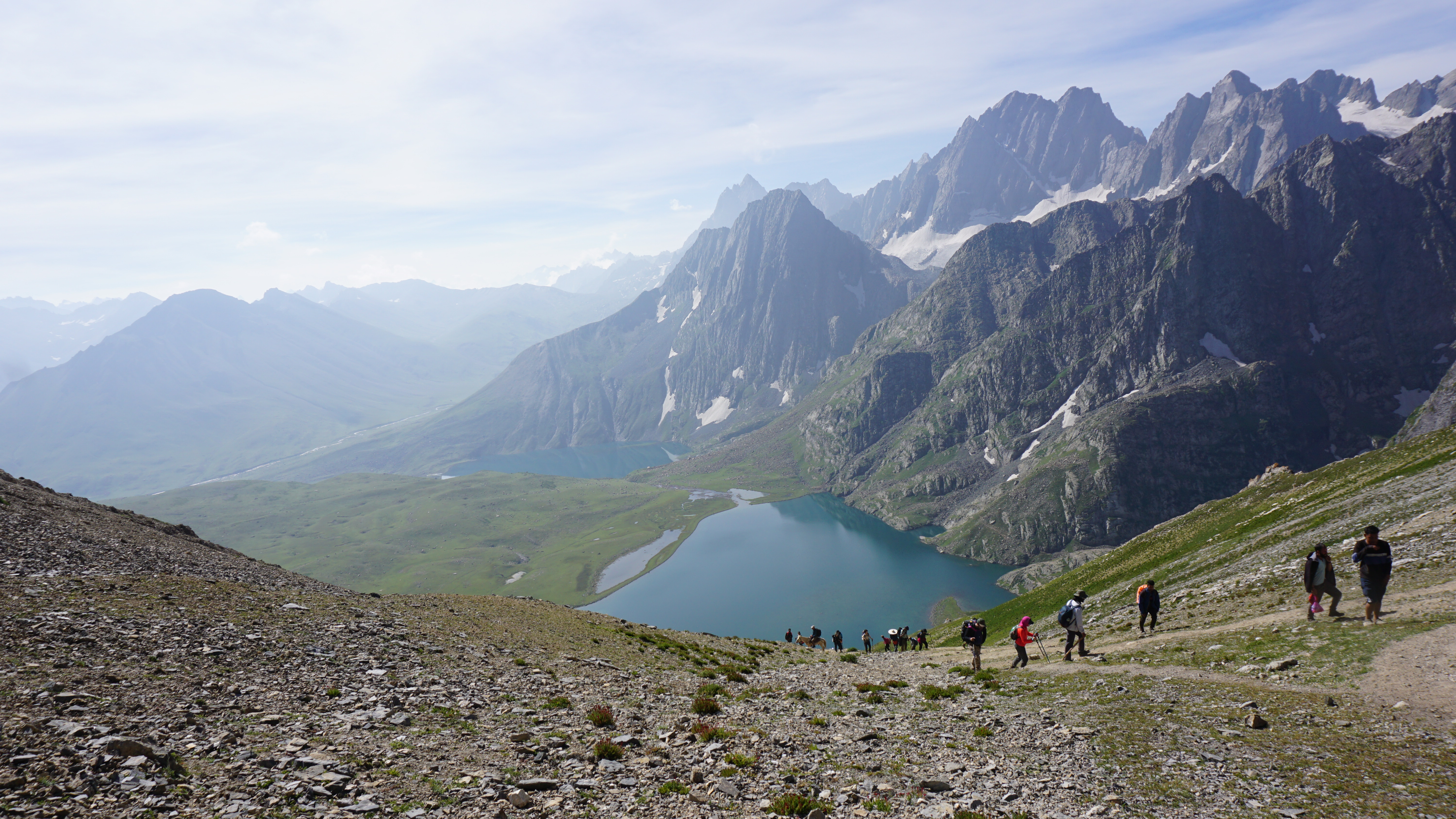 India-based travel writer, Ranjan Pal hiked the Great Lakes of Kashmir trek. Photo / Saroj Sirkeck