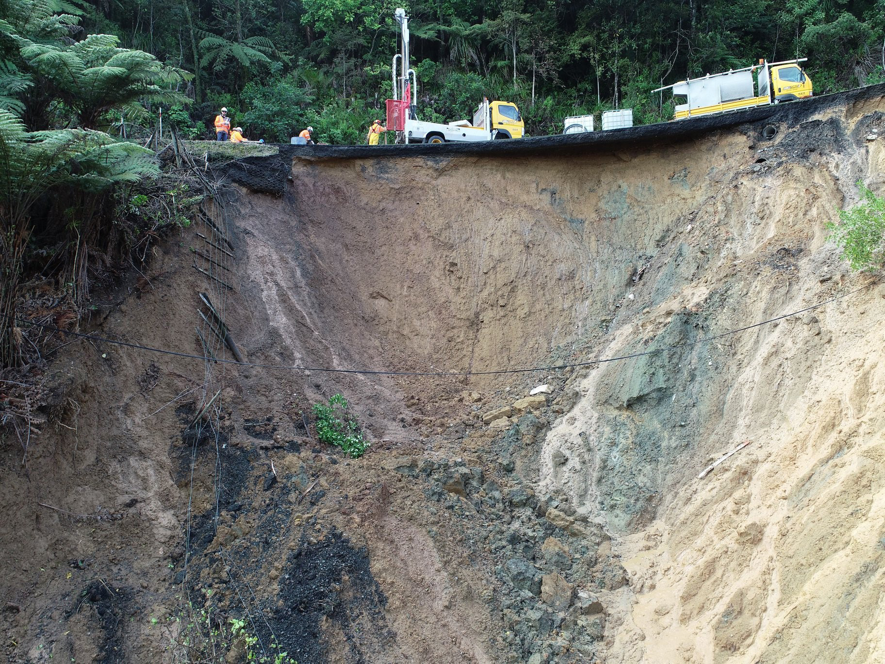 The largest slip on the Mangamuka Gorge after it was brought down by the storm in July that dumped 220mm of rain on Northland in a few hours.