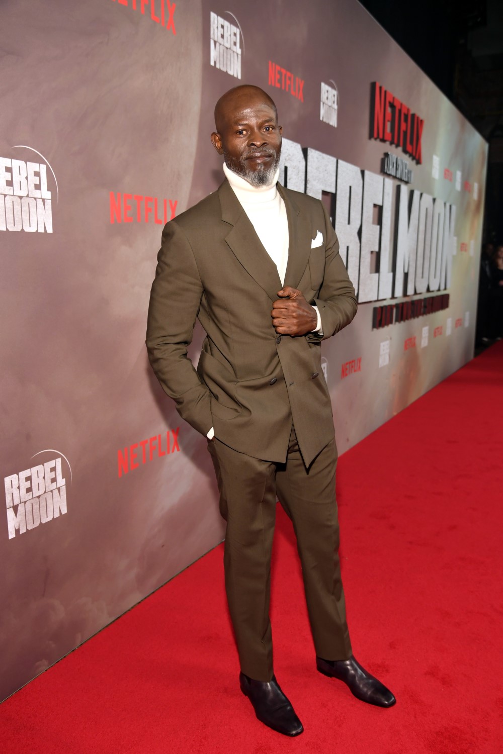 Djimon Hounsou attends Netflix’s Rebel Moon Part Two: Songs Of The Rebellion album release in New York. Photo / Getty Images