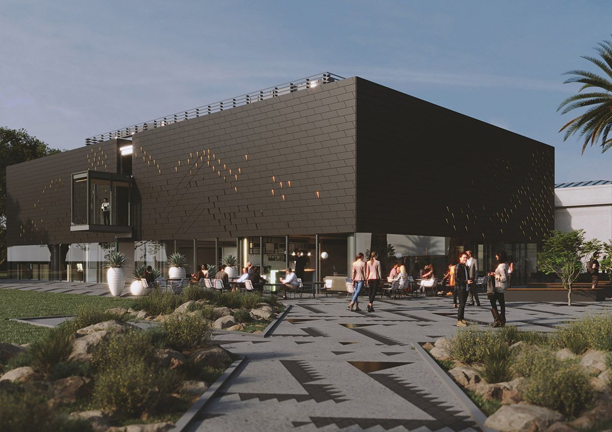 An artist's impression of what the new Te Pātaka wing could look like from one side. Picture / Supplied
