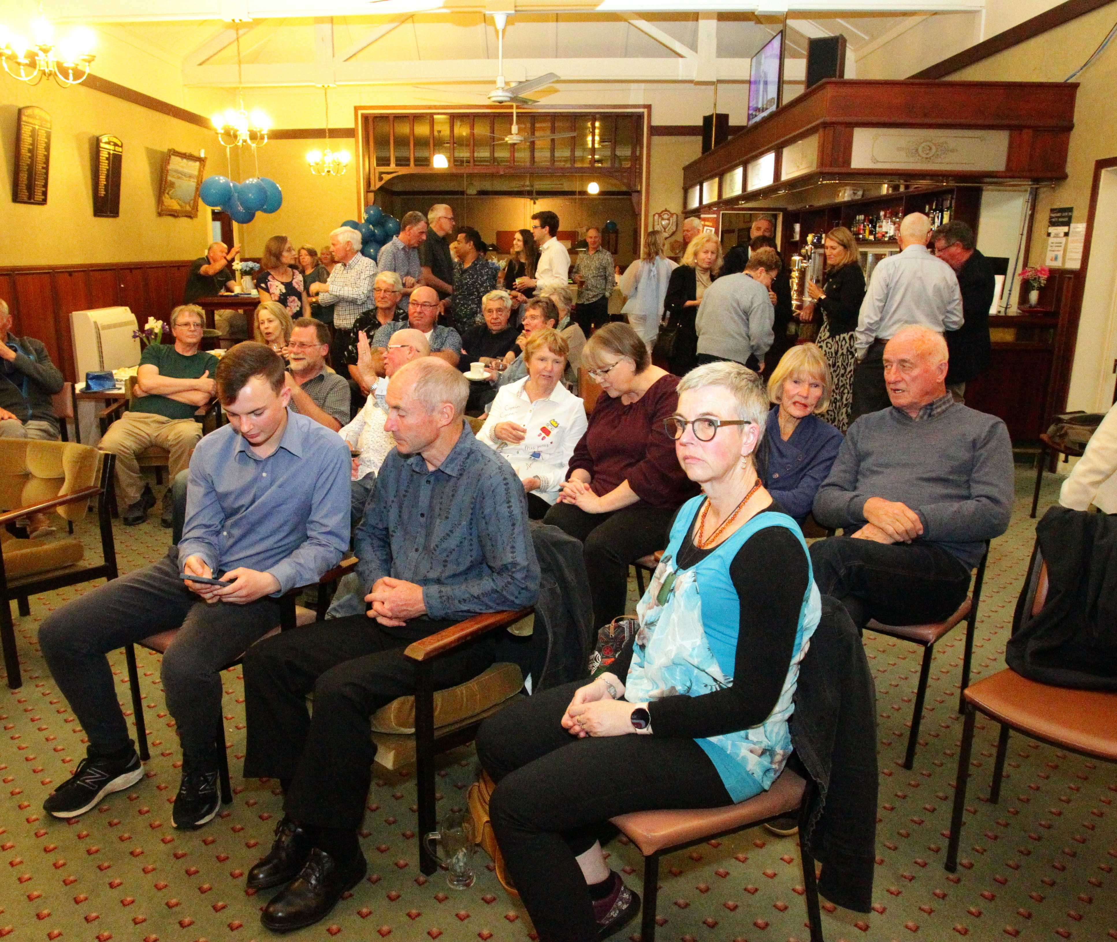 National supporters gather at the Whangārei Club. Photo / Tania Whyte