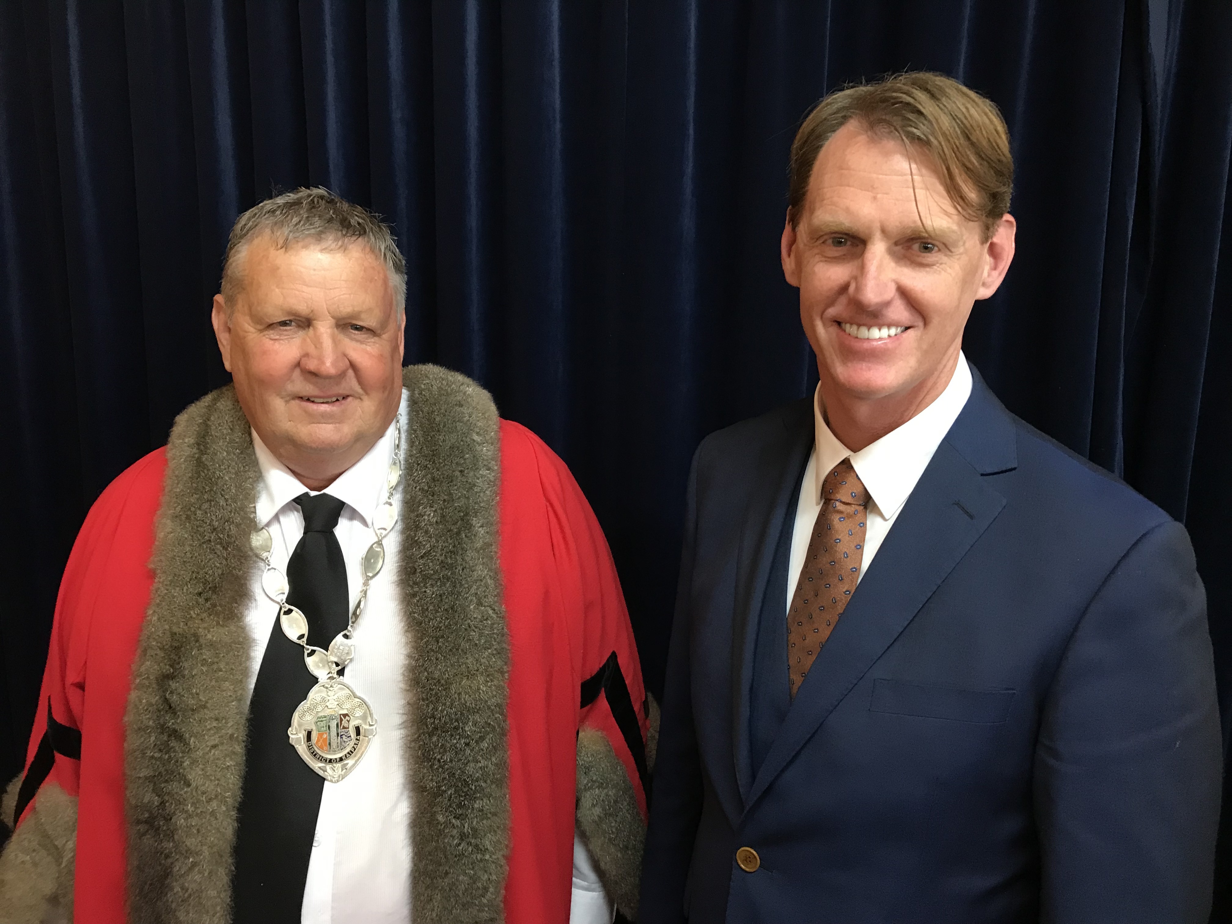 Kaipara Mayor Craig Jepson (left) and Deputy Mayor Jonathan Larsen. Photo / Susan Botting