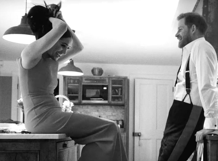 The couple shared a string of candid photos in the teaser. Photo / Netflix