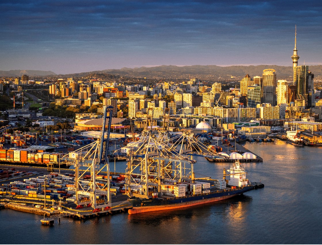 Port of Auckland occupies a prime spot at downtown Auckland's maritime gateway. File photo / Supplied