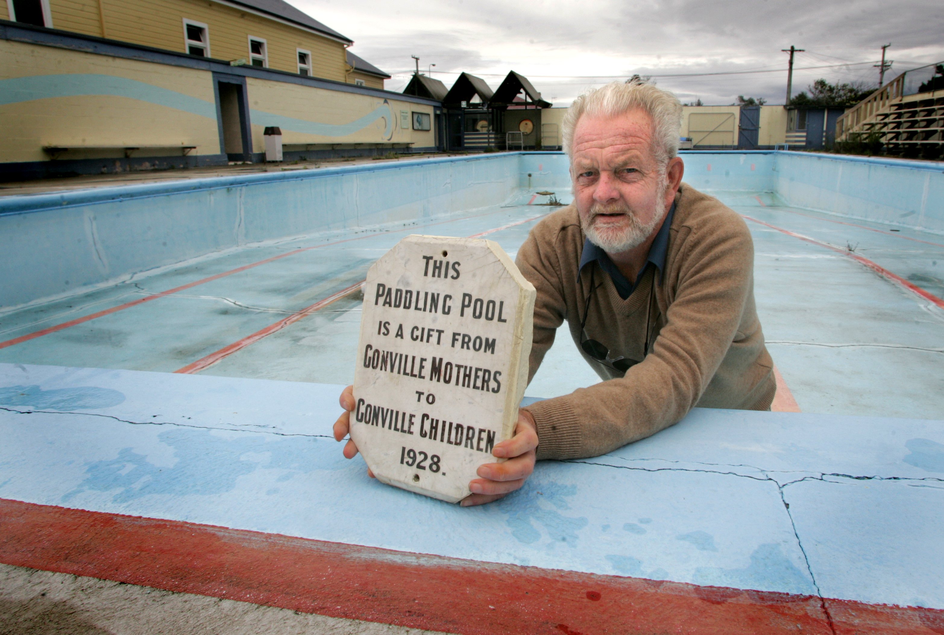 Former Gonville Pool custodian John Baker 