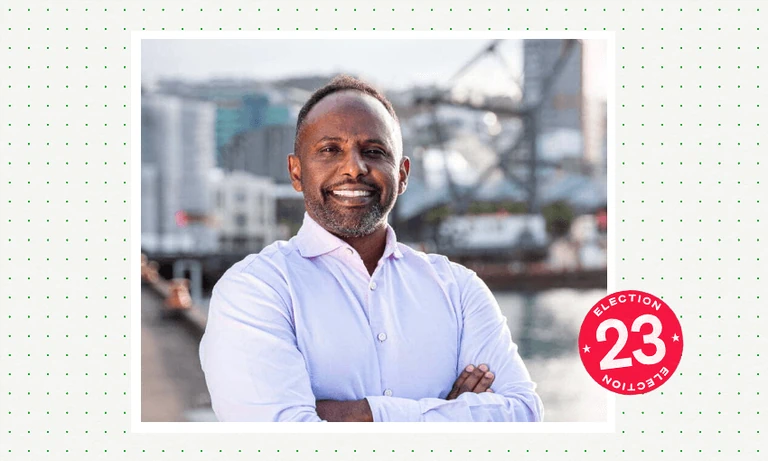 Labour candidate Ibrahim Omer. Image / Spinoff