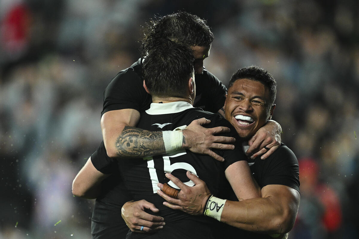 New Zealand Rugby could have more to celebrate if they can get a key coaching asset on the books. Photo / SmartFrame
