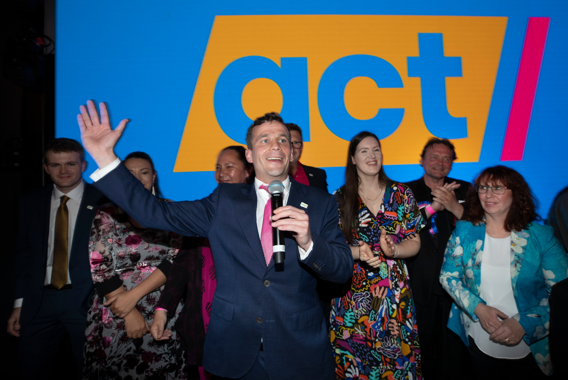 David Seymour on election night 2020. Photo / Brett Phibbs, PhibbsVisuals
  
