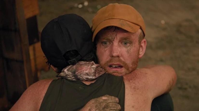 Matty McLean hugs Susan Devoy in the finale of Treasure Island.