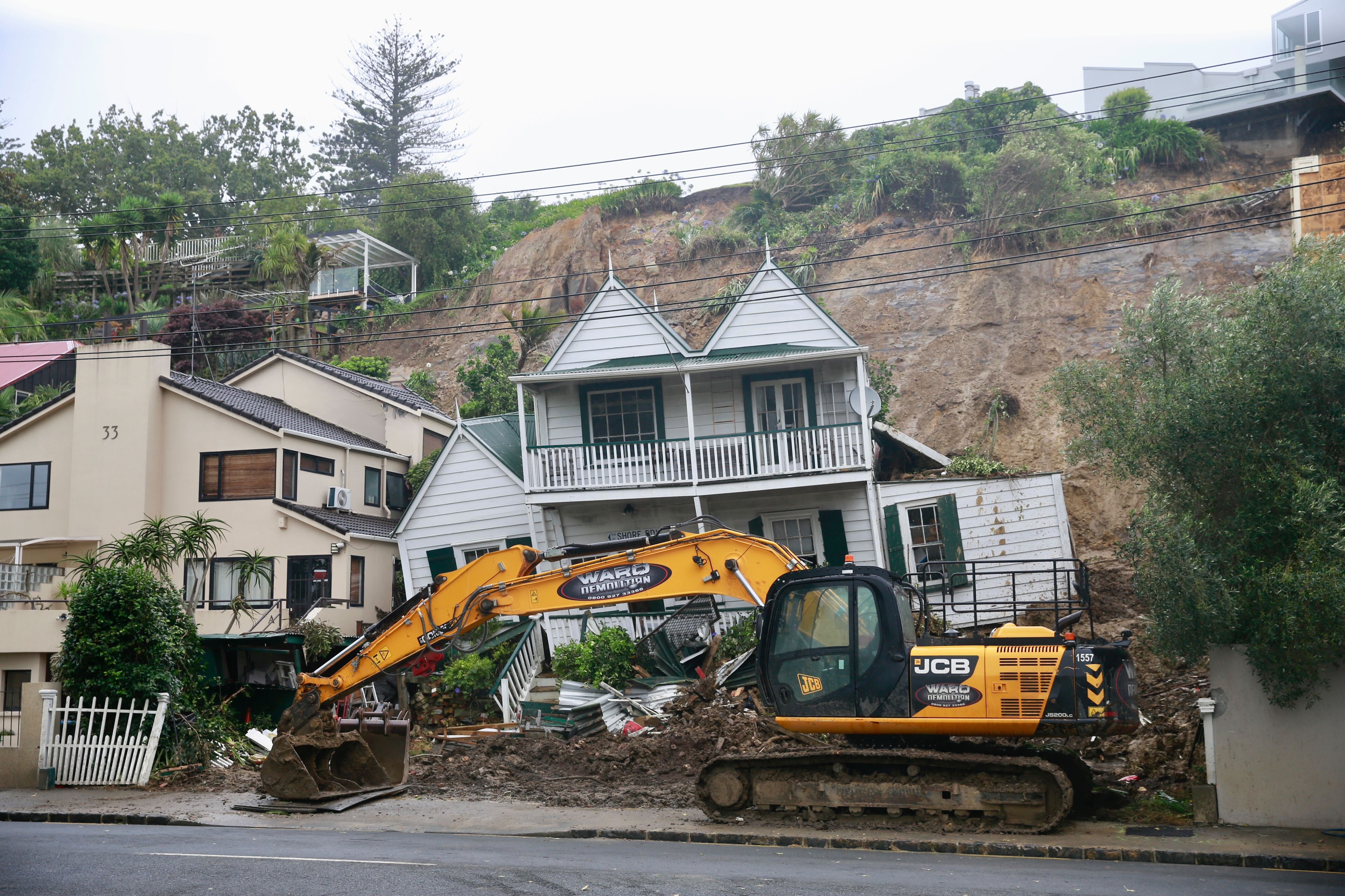 Desley Simpson knew Dave Lennard, who died after a landslip engulfed his house at Shore Rd in Remuera. Photo / Alex Burton