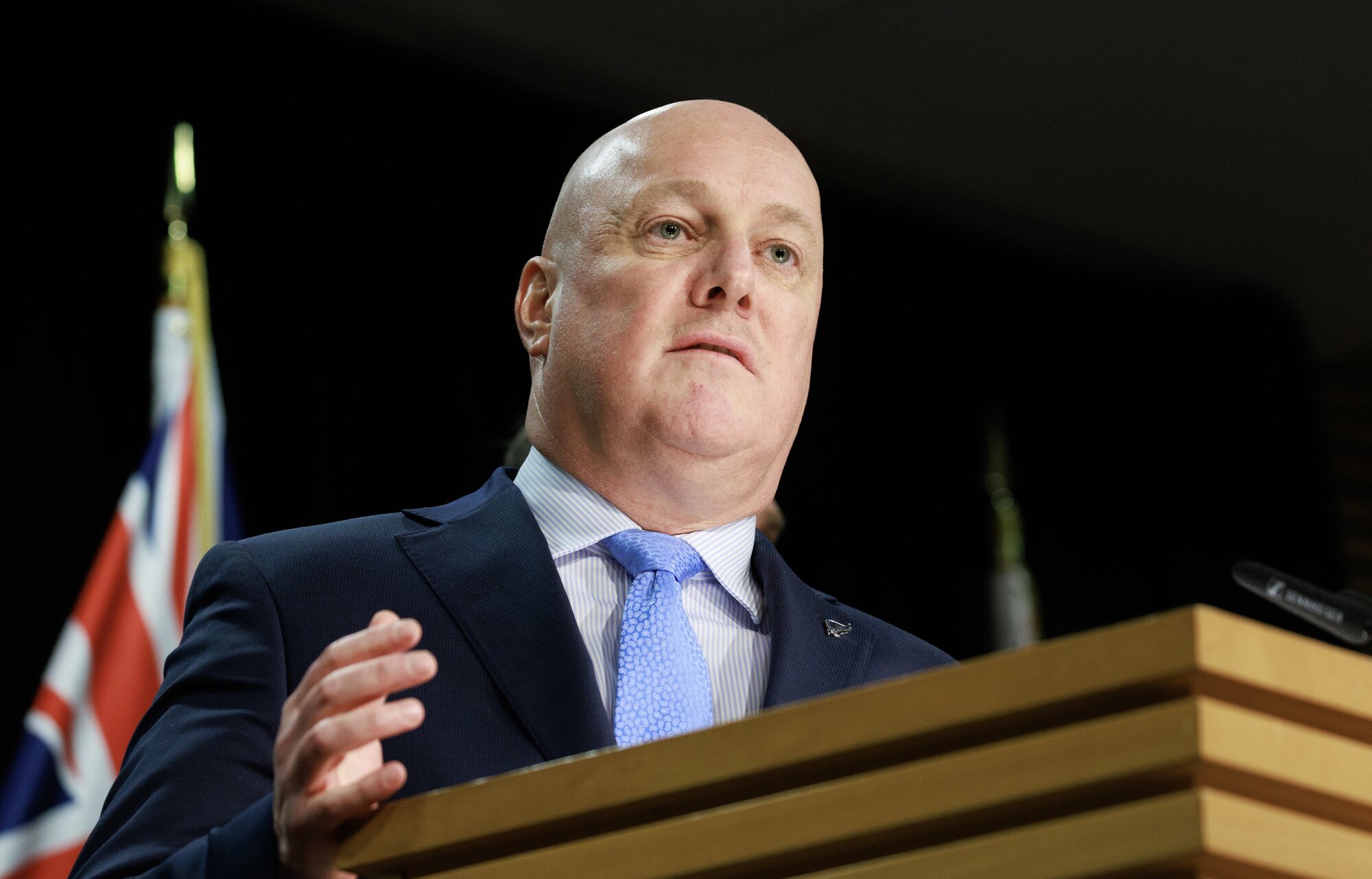 Prime Minister Christopher Luxon wasn't willing to discuss a potential New Zealand-US framework. Photo / Mark Mitchell