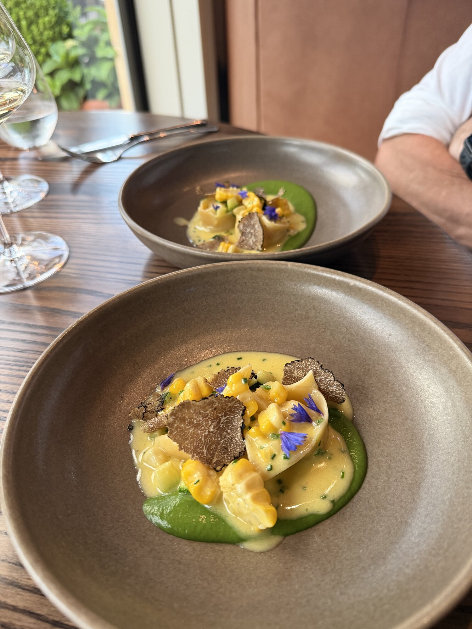 Crayfish tortellini at Craggy Range.