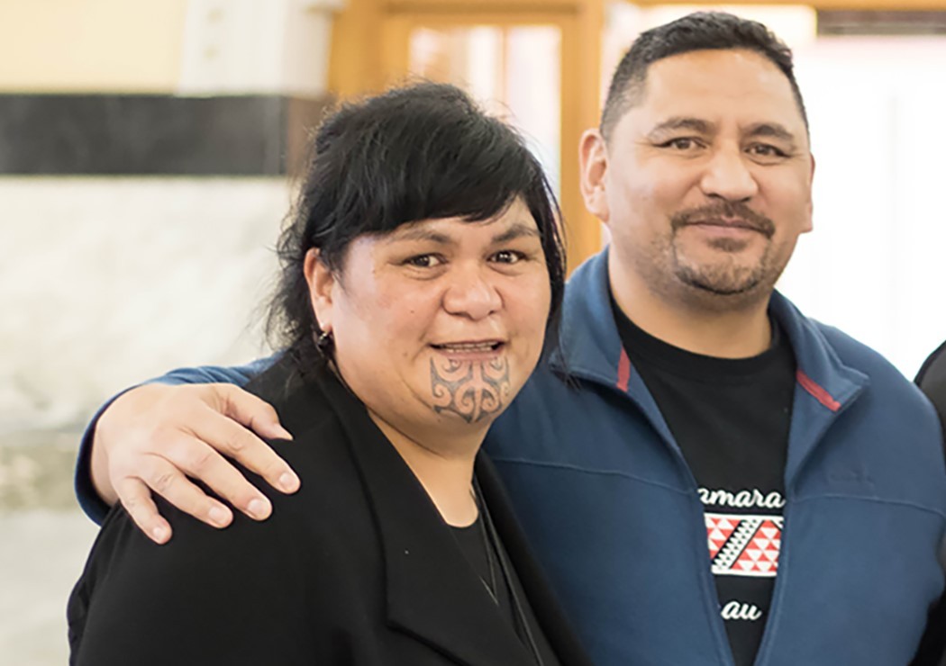Labour Minister Nanaia Mahuta and husband Gannin Ormsby. Photo / NZME