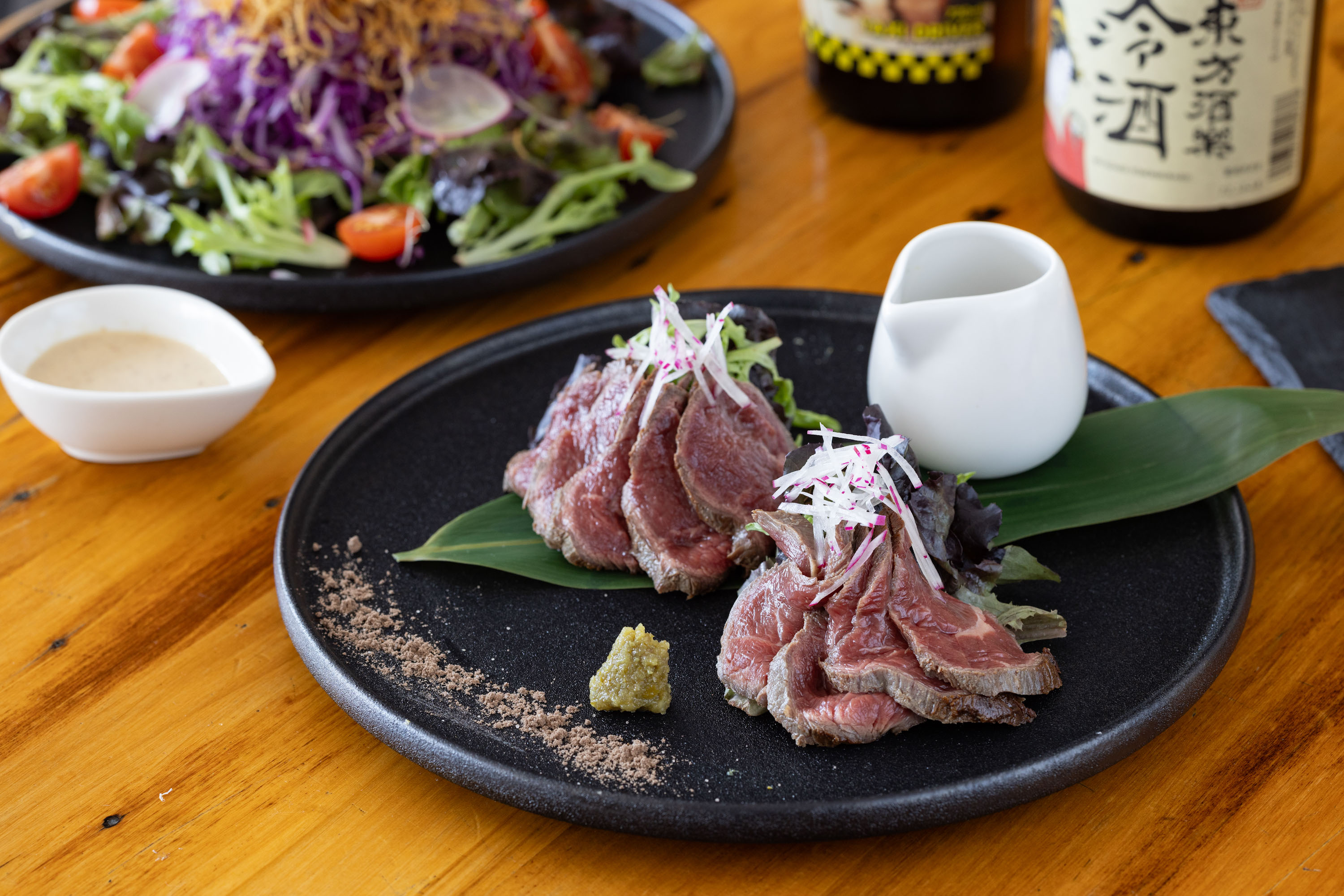 The beef tataki at Japanese restaurant Okome in Eden Terrace. Photo / Babiche Martens 