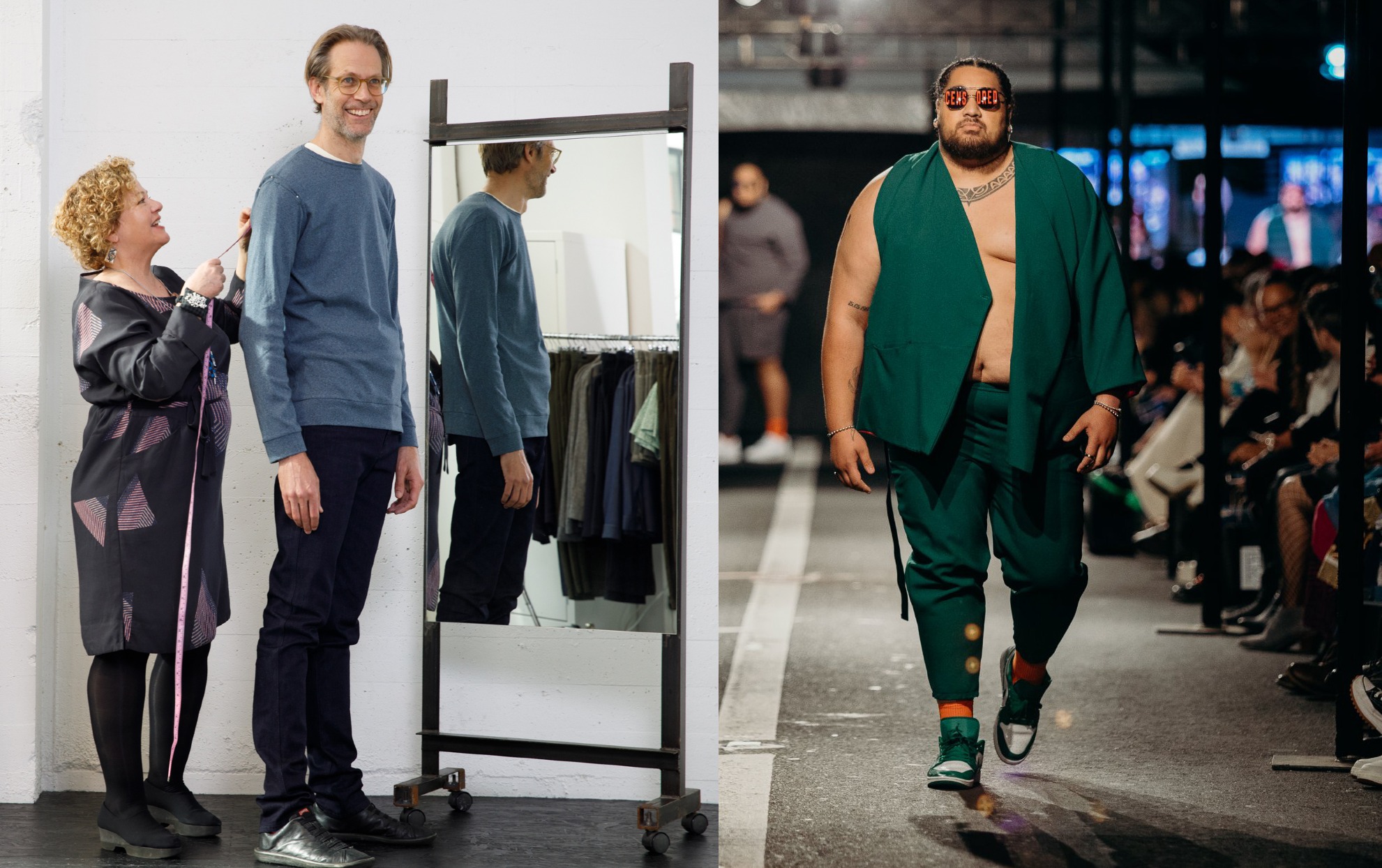 Architect and DJ Ben Stevens (left) is 6'8