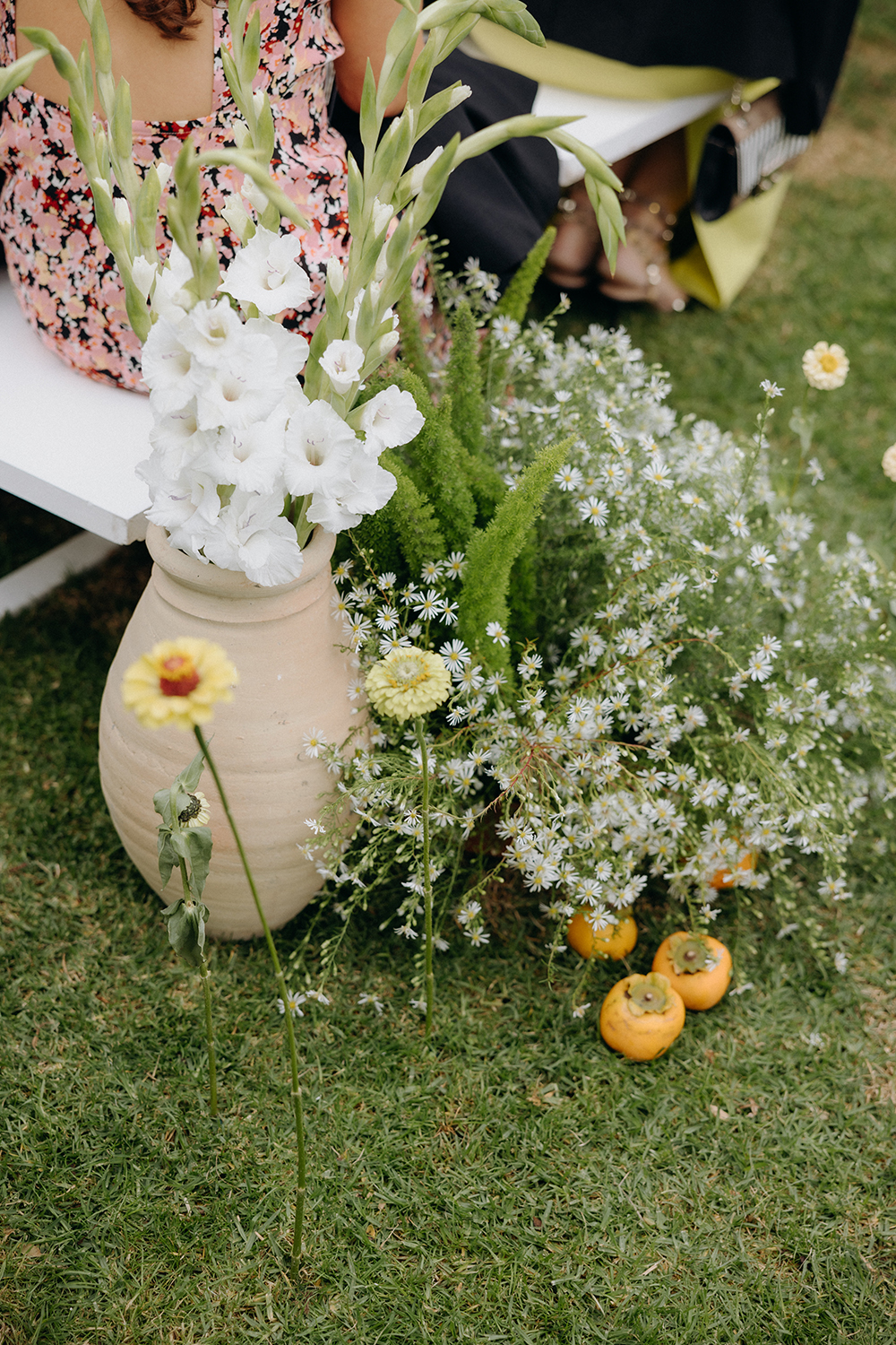 The flowers were beautifully arranged around the Pahoia property by Natalie's close friend and florist Anna from Shade Studio. Photo / Ana Galloway