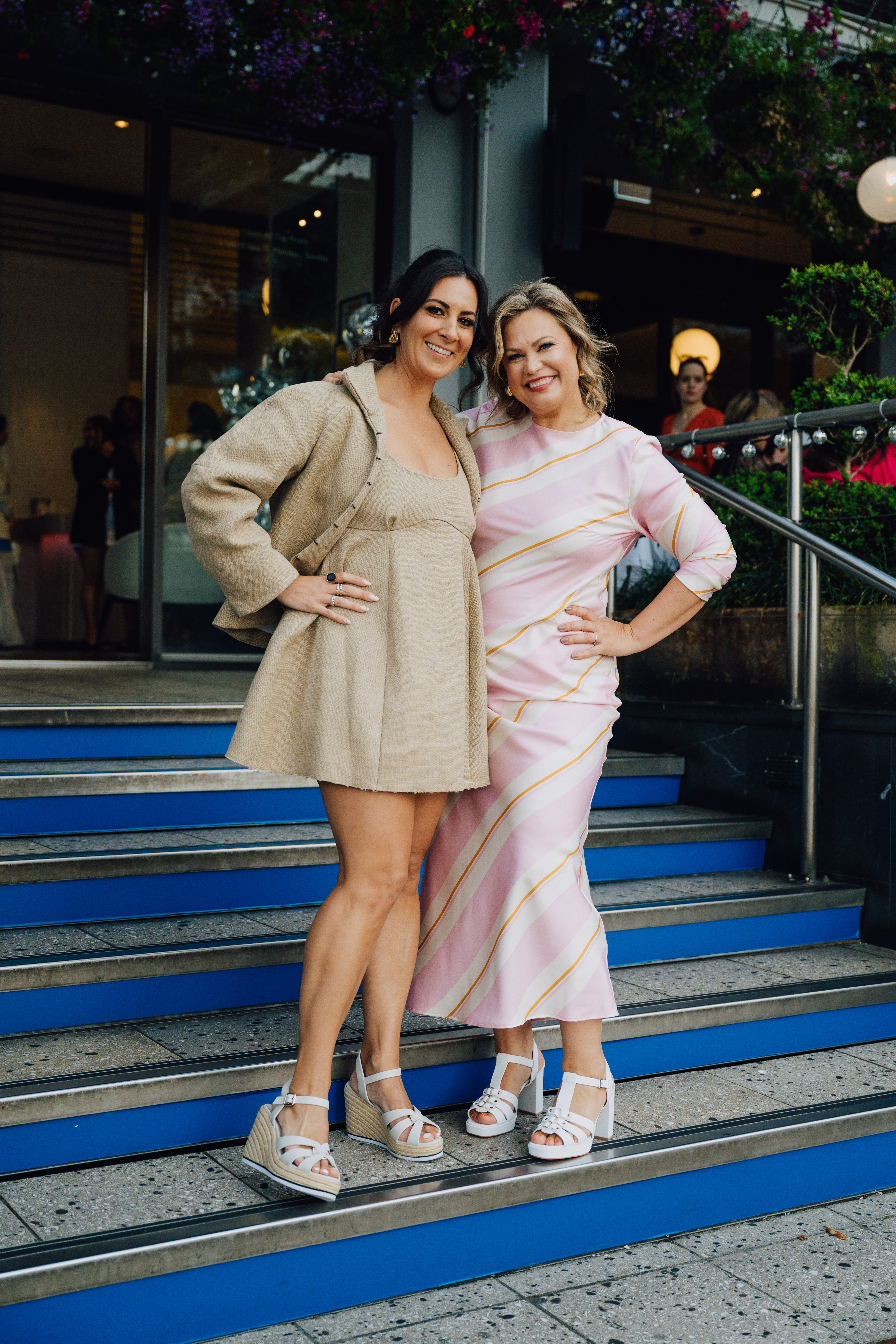 Soul Bar & Bistro's Olivia Carter and designer Kathryn Wilson at Wilson's Sole to Soul event. Photo / Radlab