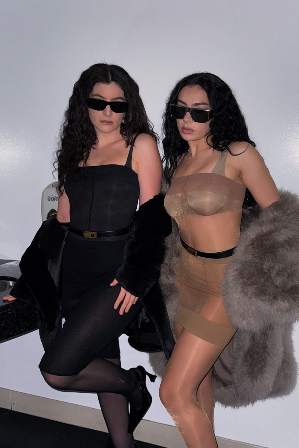 Lorde (left) with Charli XCX in New York City. The Kiwi singer was the inspiration for the latter's song Girl, So Confusing. Photo / @charli_xcx