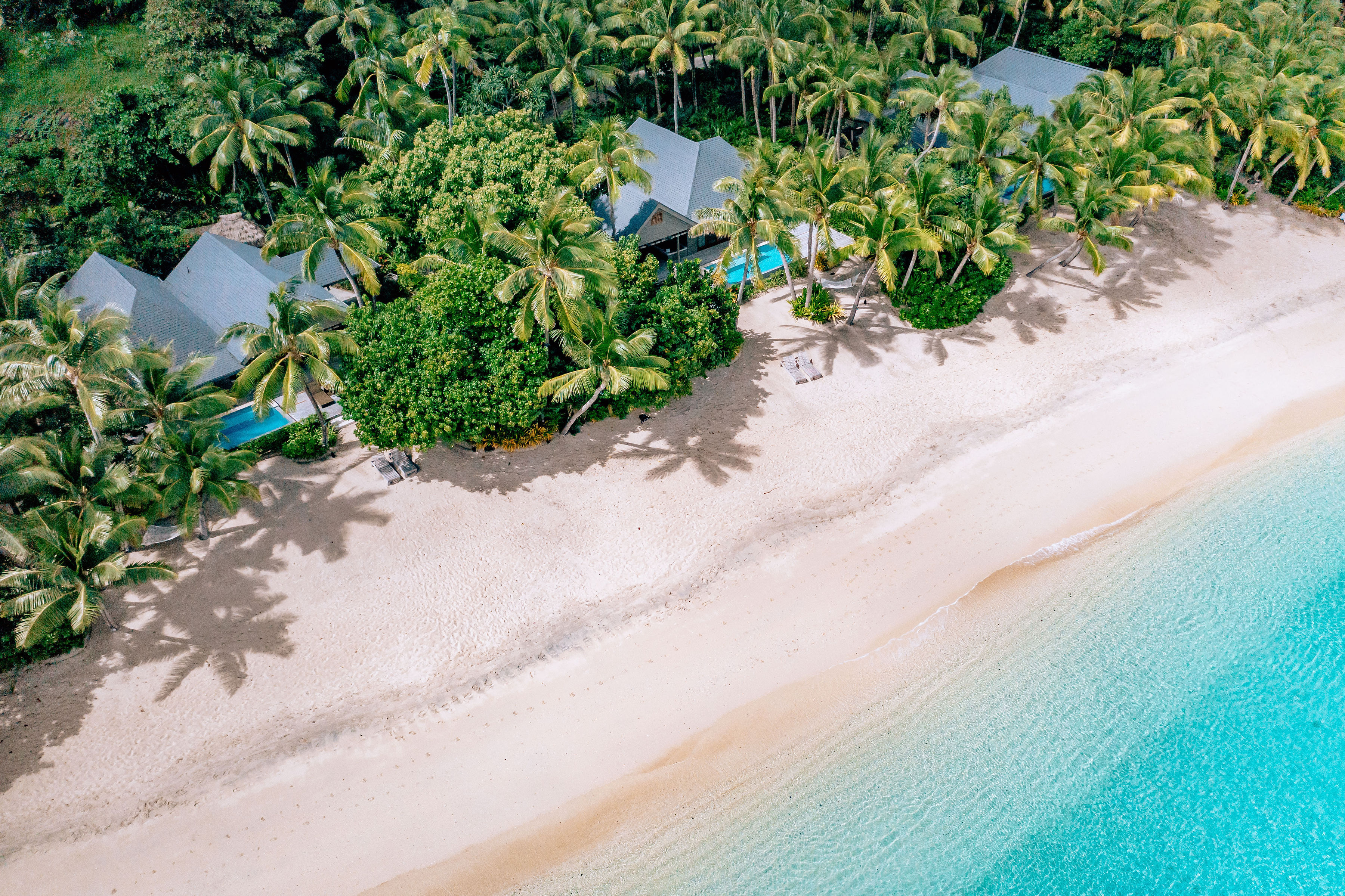 Fiji's Kokomo Private Island was founded by an Australian billionaire property developer and was the place Anna Mowbray and Ali Williams chose for their destination wedding. 
