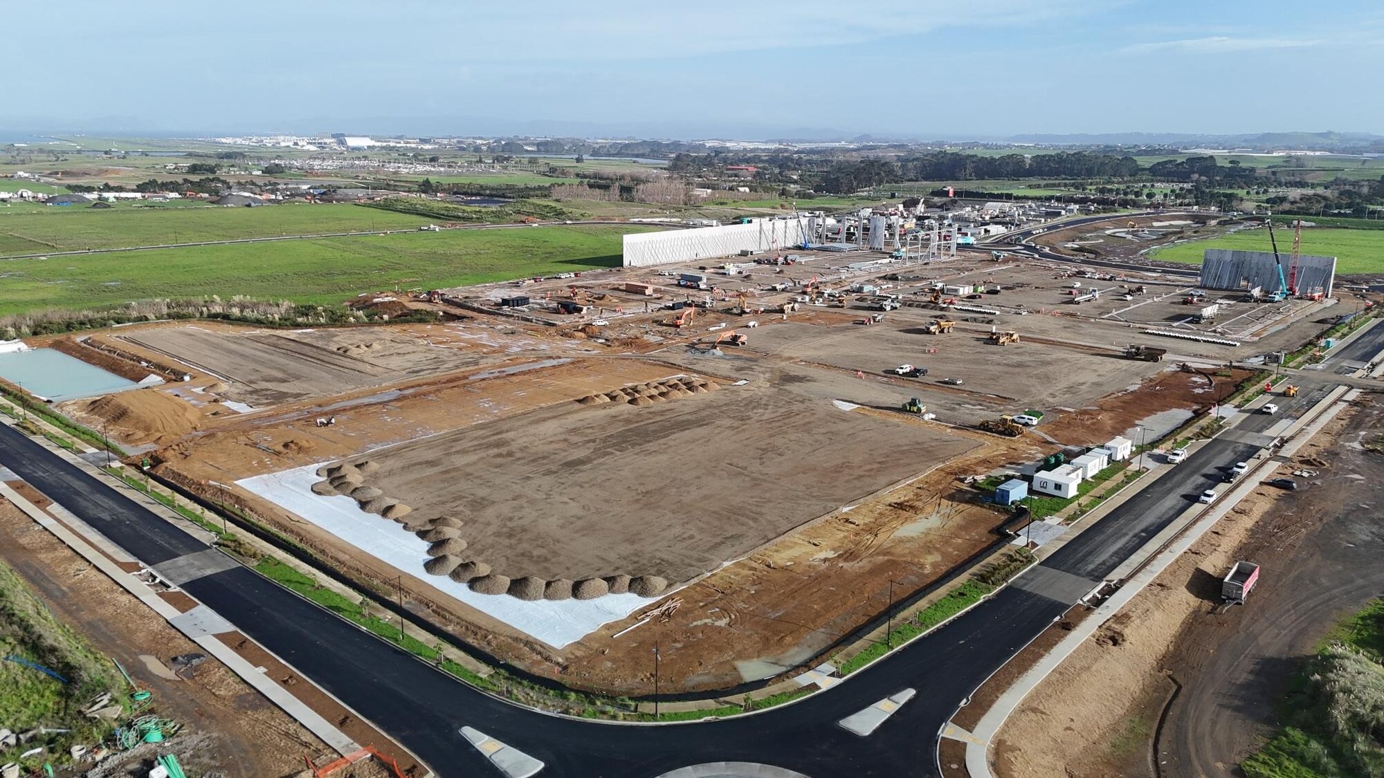 The Wiri site off Puhinui Rd, where a $1b warehouse park is being developed. Photo / James Kirkpatrick Group