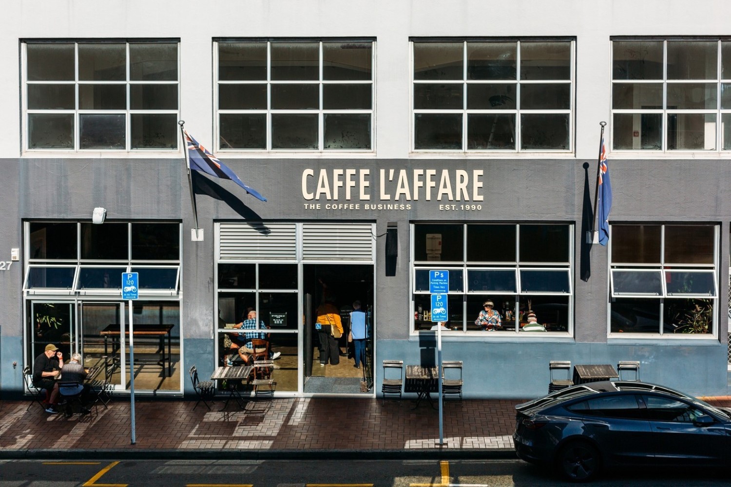 Caffe L'affare is a cafe fixture in Te Aro. Photo / @Laffare