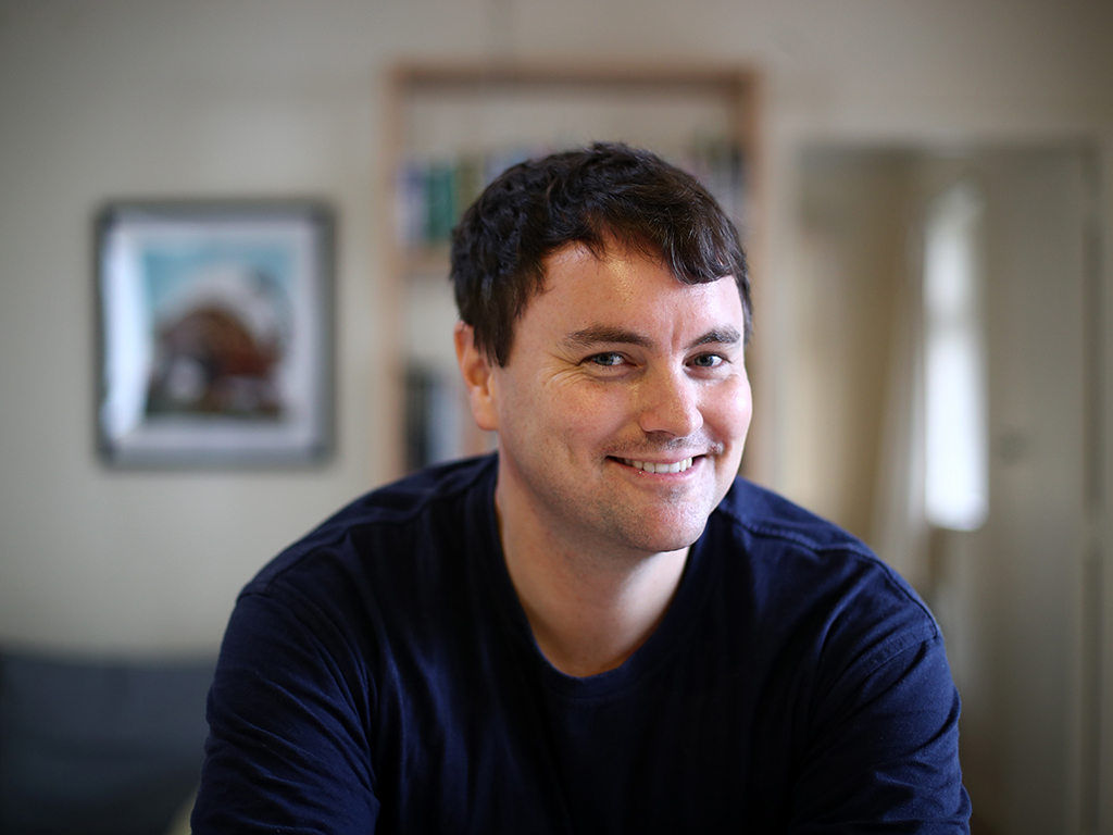 Comedian Tom Sainsbury is the biological father of two children. Photo / Fiona Goodall