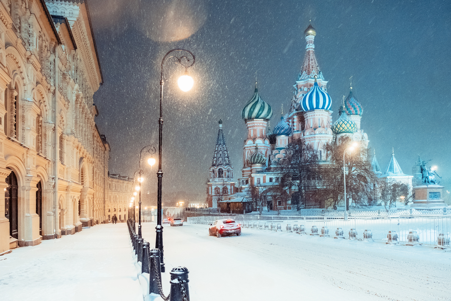 Moscow is magical when it snows. Photo / Getty Images